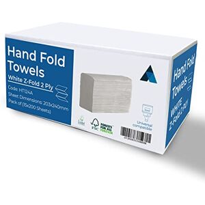 Nationwide Paper Z Fold Hand Towels, White 3000 Sheets – 2 Ply Multifold Paper Hand Towels, Extra Strong and Super Absorbent Nationwide Paper Z Fold Hand Towels, White 3000 Sheets – 2 Ply Multifold Paper Hand Towels, Extra Strong and Super Absorbent