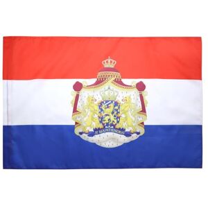 AZ FLAG Netherlands with arms Flag 2x3 Ft Dutch Banner with Sleeve 100% Polyester Fade Resistant Vivid Colors 2' x 3' Feet 90x60 Cm AZ FLAG Netherlands with arms Flag 2x3 Ft Dutch Banner with Sleeve 100% Polyester Fade Resistant Vivid Colors 2' x 3' Feet 90x60 Cm