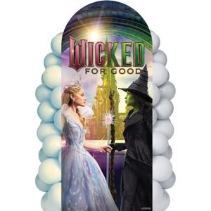 STAR CUTOUTS SC4798 Wicked For Good Glinda & Elphaba Witches Emerald City Backdrop Witch & Princess Theme Decorations Cardboard Cut Out Height 185cm STAR CUTOUTS SC4798 Wicked For Good Glinda & Elphaba Witches Emerald City Backdrop Witch & Princess Theme Decorations Cardboard Cut Out Height 185cm