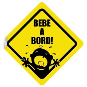 Ambiance Sticker Car Window Sticker Baby on Board Crying Baby H15 x L15 cm Ambiance Sticker Car Window Sticker Baby on Board Crying Baby H15 x L15 cm