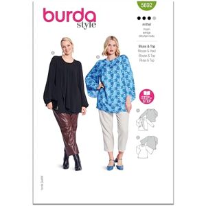 Burda Sewing Pattern X05692 Style Pattern 5692 Misses' Blouse and Shirt 20-34 (46-60) Burda Sewing Pattern X05692 Style Pattern 5692 Misses' Blouse and Shirt 20-34 (46-60)
