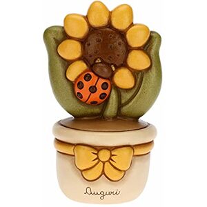 THUN Decorative Jar with Sunflower and Ladybug Wedding Favors and Home Accessories Gift Idea Ceramic Ø 9.5 cm; 16.5 cm h THUN Decorative Jar with Sunflower and Ladybug Wedding Favors and Home Accessories Gift Idea Ceramic Ø 9.5 cm; 16.5 cm h