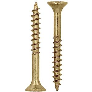 HELPMATE Universal Screws Countersunk Head 3.5 x 30 Yellow Passivated Pack of 800 Wood Screws with T-Drive and Partial Thread Chipboard Screws for Indoor and Protected Outdoor Use HELPMATE Universal Screws Countersunk Head 3.5 x 30 Yellow Passivated Pack of 800 Wood Screws with T-Drive and Partial Thread Chipboard Screws for Indoor and Protected Outdoor Use