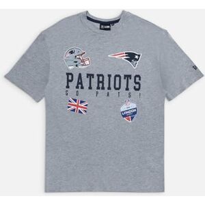 New Era Unisex NFL Games Collegiate Oversized England Patriots HGR T-Shirt, Grey Med, 3XL EU New Era Unisex NFL Games Collegiate Oversized England Patriots HGR T-Shirt, Grey Med, 3XL EU