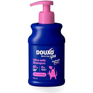Douxo Spa Soothing Dog Shampoo, 250 ml, Cleans, Hydrates and Soothes the Skin, Enhances the Fur, Leaves the Fur Soft and Radiant, pH Balanced and Hypoallergenic, Ultra-Safe Skin-Friendly Formula Douxo Spa Soothing Dog Shampoo, 250 ml, Cleans, Hydrates and Soothes the Skin, Enhances the Fur, Leaves the Fur Soft and Radiant, pH Balanced and Hypoallergenic, Ultra-Safe Skin-Friendly Formula