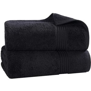 Superior Luxurious Soft Hotel & Spa Quality Oversized Bath Sheet Set of 2, Made Long-Staple Combed Cotton Black, 34" x 68" each Superior Luxurious Soft Hotel & Spa Quality Oversized Bath Sheet Set of 2, Made Long-Staple Combed Cotton Black, 34" x 68" each