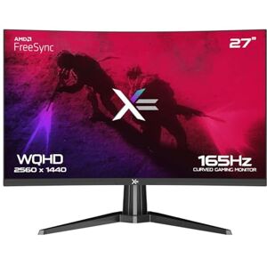 ADMI 𝗫= 27 Inch Curved Gaming Monitor RGB, VA 2560x1440p Monitor 1500R (16:9), 165Hz, 1ms, FreeSync/G-Sync, HDR/OD Supported, HDMI 2.0/DP, Built-in Speakers Monitor for Gaming (XC27WQ Black) ADMI 𝗫= 27 Inch Curved Gaming Monitor RGB, VA 2560x1440p Monitor 1500R (16:9), 165Hz, 1ms, FreeSync/G-Sync, HDR/OD Supported, HDMI 2.0/DP, Built-in Speakers Monitor for Gaming (XC27WQ Black)