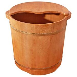 JIABAOCA Foot Spa Wooden Barrel Foot Massage Bucket with Lid,Foot Bath Spa Tub,Pedicure Basin Household Salon Foot Bath Wood Barrel Foot Spa for Adults (Size : B) charitable JIABAOCA Foot Spa Wooden Barrel Foot Massage Bucket with Lid,Foot Bath Spa Tub,Pedicure Basin Household Salon Foot Bath Wood Barrel Foot Spa for Adults (Size : B) charitable