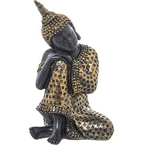 AlexandreHouse Figure Resin Buda Dorado/Brown 11 x 11 x 20 cm AlexandreHouse Figure Resin Buda Dorado/Brown 11 x 11 x 20 cm