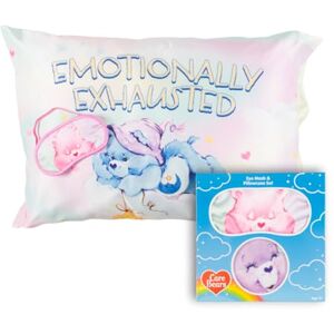 Franco Care Bears Classic Retro Beauty Silky Satin Standard Reversible Pillowcase & Eye Mask Set, 20x30, for Hair and Skin, (Officially Licensed Product) by Collectibles Franco Care Bears Classic Retro Beauty Silky Satin Standard Reversible Pillowcase & Eye Mask Set, 20x30, for Hair and Skin, (Officially Licensed Product) by Collectibles