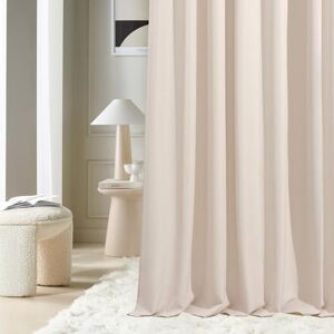 ROOM99 Aura Curtain with Ruffle Tape, 140 x 300 cm, Width x Height Sliding Curtains, Modern Curtain, Living Room, Bedroom, Light Cream, Pack of 1 ROOM99 Aura Curtain with Ruffle Tape, 140 x 300 cm, Width x Height Sliding Curtains, Modern Curtain, Living Room, Bedroom, Light Cream, Pack of 1