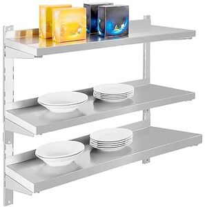 Stalwart DA-VWS1533 Wall Shelf 3 Levels 1500x300x1100mm Stainless Steel Stalwart DA-VWS1533 Wall Shelf 3 Levels 1500x300x1100mm Stainless Steel