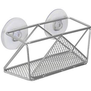 KITCHEN DETAILS Geode Suction Cup Sponge Holder, Rust Resistant, Chrome KITCHEN DETAILS Geode Suction Cup Sponge Holder, Rust Resistant, Chrome