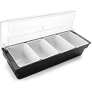 LACOR 61134 4 Compartments Condiments Holder, 750 ml, Silver LACOR 61134 4 Compartments Condiments Holder, 750 ml, Silver