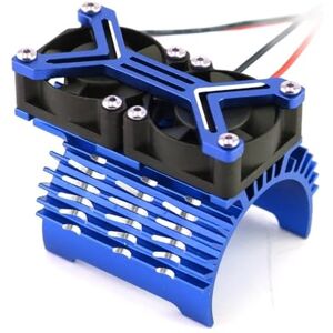 RHXeKS Metal Dual Cooling Fan Compatible with 4068 4074 4082 4268 4274 Motors Heat Sink Compatible With 1/7 And 1/8 RC Cars Upgrade Parts(BLUE) RHXeKS Metal Dual Cooling Fan Compatible with 4068 4074 4082 4268 4274 Motors Heat Sink Compatible With 1/7 And 1/8 RC Cars Upgrade Parts(BLUE)