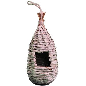 Dehner Natura Wild Bird Nest Bag Herdis, Entrance Hole 4.5 cm, 10 cm, Height 22 cm, Bristle Grass Dehner Natura Wild Bird Nest Bag Herdis, Entrance Hole 4.5 cm, 10 cm, Height 22 cm, Bristle Grass