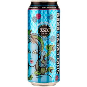 Sorceress Brew Blue Raspberry 7.5% ABV – 12 x 500ml Cans – Fruity Alcoholic Energy Drink with Blue Raspberry Flavour, Sweet & Tangy, Refreshing Caffeine Boost Sorceress Brew Blue Raspberry 7.5% ABV – 12 x 500ml Cans – Fruity Alcoholic Energy Drink with Blue Raspberry Flavour, Sweet & Tangy, Refreshing Caffeine Boost