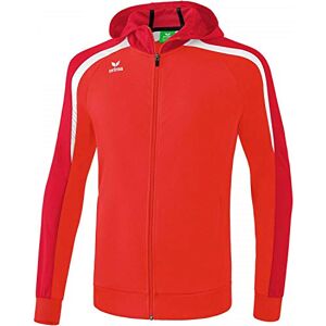 Erima Men's Liga Line 2.0 Hooded Training Jacket Red/Tango Red/White, Medium Erima Men's Liga Line 2.0 Hooded Training Jacket Red/Tango Red/White, Medium