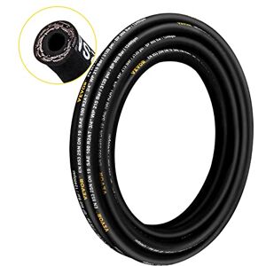 VEVOR Hydraulic Hose 1/2 inch x 100 ft Coiled 4000 PSI, Rubber 2 High-Tensile Steel Wire Braid, Bulk Hose-20℃ to 140 Oil Flexible, Black VEVOR Hydraulic Hose 1/2 inch x 100 ft Coiled 4000 PSI, Rubber 2 High-Tensile Steel Wire Braid, Bulk Hose-20℃ to 140 Oil Flexible, Black