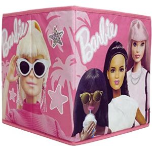 Character World Barbie Officially Licensed Storage Boxes 2 pack Foldable Storage Cubes Shades Design Perfect For Organising Children's Room, Kids Playroom Character World Barbie Officially Licensed Storage Boxes 2 pack Foldable Storage Cubes Shades Design Perfect For Organising Children's Room, Kids Playroom