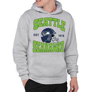 Junk Food Unisex's Team Helmet Adult Hoodie Hooded Sweatshirt, Seattle Seahawks-Athletic Heather, M Junk Food Unisex's Team Helmet Adult Hoodie Hooded Sweatshirt, Seattle Seahawks-Athletic Heather, M