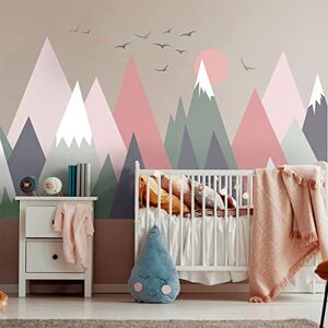 Ambiance Sticker Children's Wall Stickers Baby Room Decoration Children's Wall Stickers Scandinavian Mountains Girlyka H120 x L180 cm Ambiance Sticker Children's Wall Stickers Baby Room Decoration Children's Wall Stickers Scandinavian Mountains Girlyka H120 x L180 cm