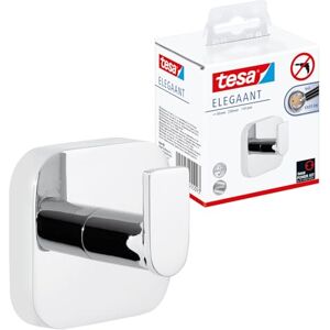 tesa UK tesa ELEGAANT Towel Hook Self-Adhesive Wall Hook in Stainless-Steel Design Wall-Mounted Hand Towel Hook Waterproof, incl. Power.Kit Adhesive Solution 41 mm x 50 mm x 50 mm tesa UK tesa ELEGAANT Towel Hook Self-Adhesive Wall Hook in Stainless-Steel Design Wall-Mounted Hand Towel Hook Waterproof, incl. Power.Kit Adhesive Solution 41 mm x 50 mm x 50 mm