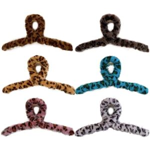 BOSREROY Vintage Leopard Print Hair Claw Clips: 6PCS Set, Cute Simple Barrettes with Strong Non-Slip Grip, Lightweight for Secure Hold BOSREROY Vintage Leopard Print Hair Claw Clips: 6PCS Set, Cute Simple Barrettes with Strong Non-Slip Grip, Lightweight for Secure Hold