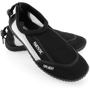 SEAC Splash, Adult and Children's Rock Shoes, Quick Drying, Shoes for the Sea, Beach and Pool, black/white, 9.5 SEAC Splash, Adult and Children's Rock Shoes, Quick Drying, Shoes for the Sea, Beach and Pool, black/white, 9.5
