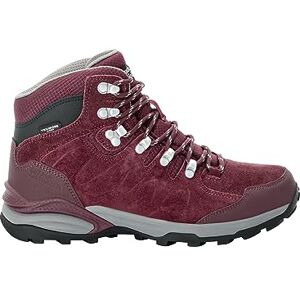 Jack Wolfskin Women's Refugio Texapore Mid W Hiking Shoe, Dark Maroon, 8 UK Jack Wolfskin Women's Refugio Texapore Mid W Hiking Shoe, Dark Maroon, 8 UK