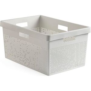TATAY Bohol Laundry Basket, 40L Capacity, Polypropylene, BPA-Free, 100% Recycled Plastic, White, Dimensions: 41 x 33 x 50 cm TATAY Bohol Laundry Basket, 40L Capacity, Polypropylene, BPA-Free, 100% Recycled Plastic, White, Dimensions: 41 x 33 x 50 cm