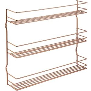 Metaltex Pepito 3-Tier Spice Rack – Wall-mounted Kitchen Storage Shelf for Seasonings and Condiments Polytherm Copper, 36 x 8 x 32 Centimeters Metaltex Pepito 3-Tier Spice Rack – Wall-mounted Kitchen Storage Shelf for Seasonings and Condiments Polytherm Copper, 36 x 8 x 32 Centimeters
