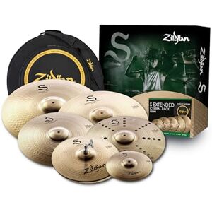 Zildjian S Extended Cymbal Pack – 10” Splash, 14” Hi-Hats, 16”/ 18", 16” Trash-Crash, 20” Ride + 22” Cymbals Bag – Bright, Versatile B12 Alloy – For Studio, Stage & Practice SZEXP1 Zildjian S Extended Cymbal Pack – 10” Splash, 14” Hi-Hats, 16”/ 18", 16” Trash-Crash, 20” Ride + 22” Cymbals Bag – Bright, Versatile B12 Alloy – For Studio, Stage & Practice SZEXP1