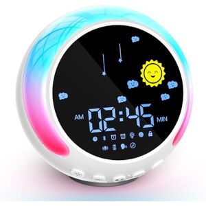 NEUTYPECHIC Kids Sleep Trainer with 9 Night Lights, Digital Watch for Boys and Girls, Digital Alarm Clock with Light for Kids, Gift for Boys and Girls NEUTYPECHIC Kids Sleep Trainer with 9 Night Lights, Digital Watch for Boys and Girls, Digital Alarm Clock with Light for Kids, Gift for Boys and Girls