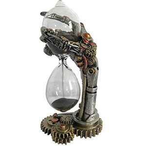Nemesis Now Steampunk Time Skeletal Hand Sand Timer, Silver Nemesis Now Steampunk Time Skeletal Hand Sand Timer, Silver