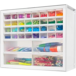 IRIS USA 36 Drawer Stackable Storage Cabinet for Hardware Crafts and Toys, 19.5-Inch W x 7-Inch D x 15.5-Inch H, White Small Brick Organizer Utility Chest, Scrapbook Art Hobby Multiple Compartment IRIS USA 36 Drawer Stackable Storage Cabinet for Hardware Crafts and Toys, 19.5-Inch W x 7-Inch D x 15.5-Inch H, White Small Brick Organizer Utility Chest, Scrapbook Art Hobby Multiple Compartment