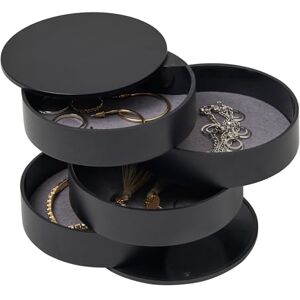 YAMAZAKI Tower jewelry box, ABS resin, black, one size, 1 piece YAMAZAKI Tower jewelry box, ABS resin, black, one size, 1 piece