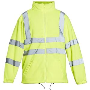 Blackrock Hi Vis Yellow Fleece Jacket, Men's and Women's, Durable and Warm Anti-Pill, High Visibility Reflective Safety Wear, Fully EN Certified Medium Blackrock Hi Vis Yellow Fleece Jacket, Men's and Women's, Durable and Warm Anti-Pill, High Visibility Reflective Safety Wear, Fully EN Certified Medium