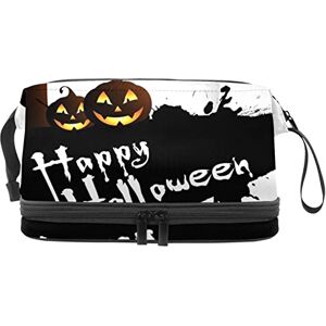 Generic Multi-Functional Storage Travel Cosmetic Bag with Handle,Halloween Background,Large Capacity Travel Cosmetic Bag Generic Multi-Functional Storage Travel Cosmetic Bag with Handle,Halloween Background,Large Capacity Travel Cosmetic Bag