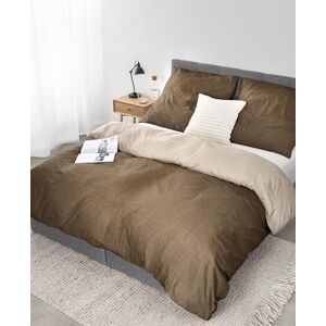 lionto dibea Renforcé reversible bed linen made of 100% cotton, 155 x 220 cm, pillowcase 80 x 80 cm, 2-piece bed linen for any season, easy to clean and dimensionally stable, includes Oeko-Tex lionto dibea Renforcé reversible bed linen made of 100% cotton, 155 x 220 cm, pillowcase 80 x 80 cm, 2-piece bed linen for any season, easy to clean and dimensionally stable, includes Oeko-Tex
