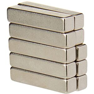 FIRST4MAGNETS N42 Neodymium Magnet for Arts, Crafts, Model Making, DIY, Hobbies, Office and Home 25mm x 5mm x 5mm thick 4.3kg Pull Pack of 10 FIRST4MAGNETS N42 Neodymium Magnet for Arts, Crafts, Model Making, DIY, Hobbies, Office and Home 25mm x 5mm x 5mm thick 4.3kg Pull Pack of 10