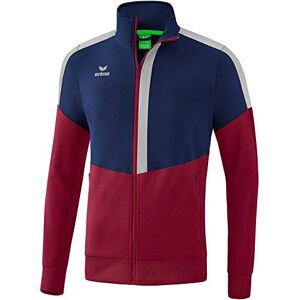 Erima Squad Trainings Jacket New Navy/Bordeaux/Silver Grey, Small Erima Squad Trainings Jacket New Navy/Bordeaux/Silver Grey, Small