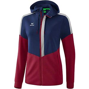 Erima Squad Training Jacket with Hood New Navy/Bordeaux/Silver Grey, 34 Erima Squad Training Jacket with Hood New Navy/Bordeaux/Silver Grey, 34