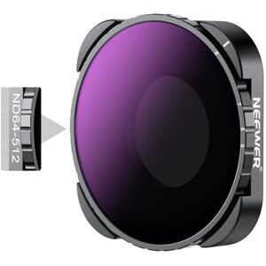 NEEWER Variable ND64-ND512 Filter Compatible with GoPro 9 10 11 12, 5-9 Stops Variable ND Filter with HD Multicoated HD Optical Glass & Slim Frame, No X Pattern NEEWER Variable ND64-ND512 Filter Compatible with GoPro 9 10 11 12, 5-9 Stops Variable ND Filter with HD Multicoated HD Optical Glass & Slim Frame, No X Pattern