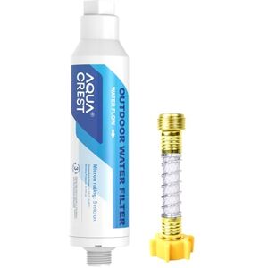 AQUA CREST Inline Water Filter, Dedicated for Car Washing, Yard Cleaning, Reduce Hard Water Spots, Soften Water, Upgraded Formula with 1 Flexible Hose Protector AQUA CREST Inline Water Filter, Dedicated for Car Washing, Yard Cleaning, Reduce Hard Water Spots, Soften Water, Upgraded Formula with 1 Flexible Hose Protector