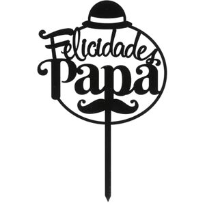 dekora Cake Topper "Congratulations Dad" Black 15.6x10cm Perfect Cake Decoration for Father's Day, Birthdays and Other Special Celebrations Modern Food Safe Design dekora Cake Topper "Congratulations Dad" Black 15.6x10cm Perfect Cake Decoration for Father's Day, Birthdays and Other Special Celebrations Modern Food Safe Design
