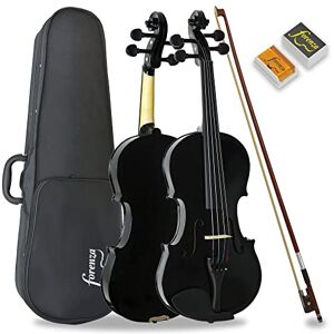 Forenza Uno Series 4/4 Full Size Violin Outfit for Beginners with Lightweight Hard Case, Wood Bow, Rosin, Steel Core Strings Black Forenza Uno Series 4/4 Full Size Violin Outfit for Beginners with Lightweight Hard Case, Wood Bow, Rosin, Steel Core Strings Black
