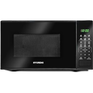 Hyundai 800W 20L Black Digital Microwave, Stainless Steel Interior, 11 Power Levels, Automatic Defrost, 6 Auto Cook Modes, Clock and Timer, Digital Controls, Easy Clean & Child Lock Hyundai 800W 20L Black Digital Microwave, Stainless Steel Interior, 11 Power Levels, Automatic Defrost, 6 Auto Cook Modes, Clock and Timer, Digital Controls, Easy Clean & Child Lock