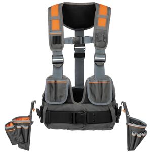 KLEIN TOOLS 55829MB Vest Combo with Tool Pouches, Fully Adjustable, Padded Support for Electricians, Carpenters, Construction KLEIN TOOLS 55829MB Vest Combo with Tool Pouches, Fully Adjustable, Padded Support for Electricians, Carpenters, Construction