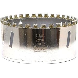 Starrett Diamond Grit Hole Saw 92mm For Ceramic, Tile, Brick, Glass, Marble, Slate, Stone, Porcelain Starrett Diamond Grit Hole Saw 92mm For Ceramic, Tile, Brick, Glass, Marble, Slate, Stone, Porcelain